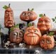thumbnail image 3 of Adornos expresivos de cabeza de calabaza de Halloween, decoraciones de jardín interior, cabeza de calabaza de anciano, adornos de calabaza (C) Sailing Electrónica, 3 of 4