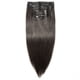 thumbnail image 4 of Fiudx Clip de Ocho Piezas de Cabello Largo Negro de Moda para Mujer Cabello Real Cabello Humano, 4 of 6