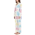 thumbnail image 2 of FORMRS Womens Pajama Set Long Sleeve Top and Pants with Pockets Soft Comfy Lounge Sleepwear, Sizes S-2XL, Colorful Gummy Bears Pattern, 2 of 7