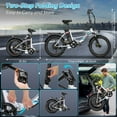 thumbnail image 3 of Gocio 20" Floding Electric Bike for Adults, 750W Peak Motor Fat Tire Commuter Ebike, 48V 10.4Ah Battery, 7 Speed, UL2849, 3 of 14