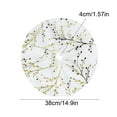 thumbnail image 2 of Eoozwa 15 Inches Christmas Tree Skirt White with Silver Snowflake Tree Mat Plush Xmas Tree Skirt for Christmas Holiday Party Indoor Outdoor Home Decoration, 2 of 6