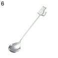 thumbnail image 1 of Lubelski Cute Cat Fish Coffee Stirring Dessert Stainless Steel Milk Tea Spoon Flatware, 1 of 9
