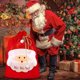 thumbnail image 5 of CHAO Saco de Navidad de Terciopelo - Bolsa de Regalo de Navidad para decoración de Fiestas navideñas, Saco de Papá Noel Grande de 50 cm x 70 cm, Saco de Papá Noel con cordón para decoración de Regalos, 5 of 5