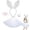 1-White294, variant on Oiyii Toddler Girl's Cute Halloween Clothes Set Bunny Theme Tutu Skirt Party Soft Holiday Skirt Set,Black