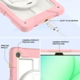 thumbnail image 4 of BMOUO Case for Samsung Galaxy Tab A11 Plus 11" 2026 / A9 Plus 11 Inch 2024,Protective Case Cover with 360° Rotating Stand and Hand / Shoulder Strap for Tab A11+ / A9+ Inch , Pink, 4 of 8
