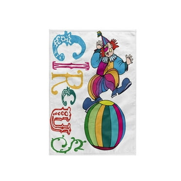3dRose, Circus Clown, 15x22 Hand Towel