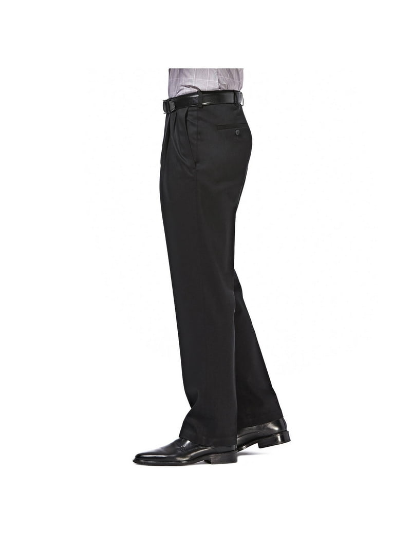 Haggar Premium No Iron Stretch Classic Fit Pleated Pants