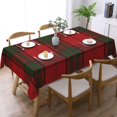 thumbnail image 2 of Rectangle Table Cloth, Scottish Clan Maxwell Red Green Tartan Resistant Washable Tablecloth Decorative Table Cover for Dining, Indoor and Outdoor, 2 of 6