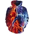 thumbnail image 1 of Xishao Sudadera con Capucha De Llama Colorida para Hombre Y Mujer, Abrigo con Capucha 3D, Chaqueta Divertida Negra, Otoño E Invierno OFSJ-00125 2XL OFSJ-00125 2XL Xishao ropa, 1 of 2