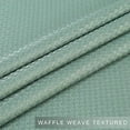 thumbnail image 3 of Waffle-Weave Textured Cafe Curtains 30 Inches Length, Water Resistant Rod Pocket Short Tier Curtain for Kitchen Bathroom Window Curtains, 30" x 30", Grey, Set of 2, 3 of 9