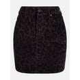 thumbnail image 6 of Scenario Women's and Women's Plus Corduroy Mini Skirt, 17" Length, Sizes 0-28, 6 of 6