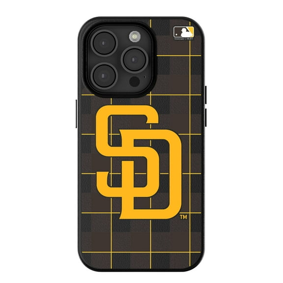 Keyscaper San Diego Padres Plaid Magnetic Bump iPhone Case
