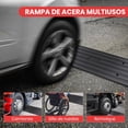 thumbnail image 2 of Rampa para Entrada de Automóvil Pyle, Goma de Alta Resistencia, Ideal Andén de Carga, Garaje, Banqueta, Camión, Scooter, Bicicleta, Motocicleta, Silla de Ruedas y Otros Vehículos, 2 Unidades, 2 of 7