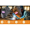 thumbnail image 5 of Meoldis Auto Darkening Welding Helmet with LED Light, True Color Welding Mask with Wide View LCD, 4-Sensor Professional Welding Hood for TIG MIG Stick Arc Welding, Grinding & Cutting, 5 of 9