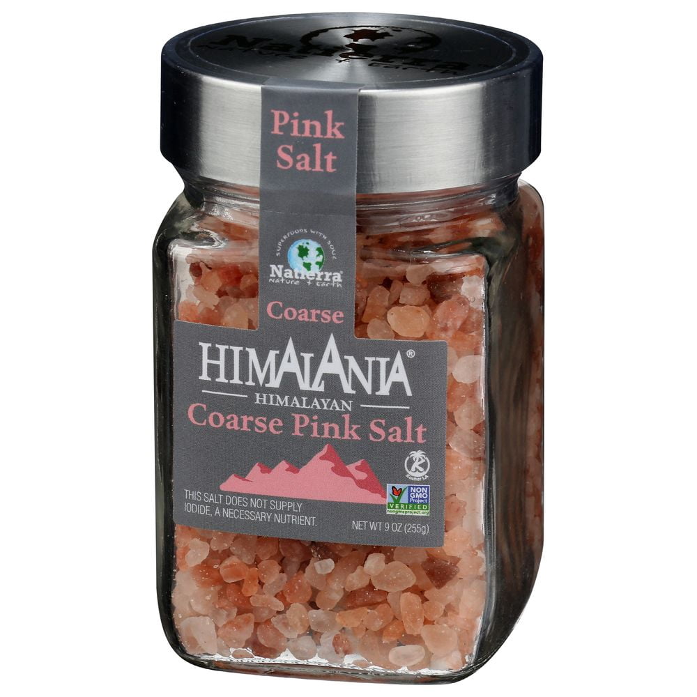 Himalania Coarse Pink Salt, 9 Ounce Glass Jar -- 6 per Case.