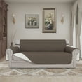 thumbnail image 2 of Easy-Going Reversible Sofa Slipcover Water Resistant Couch Cover, Sofa Size, Taupe/Ivory, 2 of 7