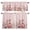 Pink, variant on Pink Pumpkin Fall Kitchen Curtains,Kitchen Curtains and Valances Set of 3,Plaid Thanksgiving Botanical Floral Checkered Light Filtering Tier Curtain 24 Inch Length Drapes for Cafe Sink Bedroom
