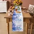 thumbnail image 2 of Spring Blue Wisteria Flowers Table Runner 72 Inches, Rustic Floral Branches Bed Runner Dresser Scarves Tabletop for Indoor Outdoor Parties/Ceremony/Banquet, 13" x 72", 2 of 9