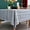 Blue and Grey, variant on Rustic Farmhouse Embroidered Small Square Tablecloth 20x20 Inch, Jacquard Striped Table Cloth Washable Fabric Dining Table Cover for Nightstand Bedside End Table, Blue and Grey