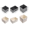 thumbnail image 3 of Cubo de almacenamiento de ropa Yuarrent multifuncional gris 28*28*20 cm 16 L, 3 of 6