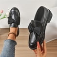 thumbnail image 6 of Willtoo Ladies Patent Leather Loafers with Bow, Pink Slip-On Flat Shoes, Casual Comfort Footwear, 6 of 6