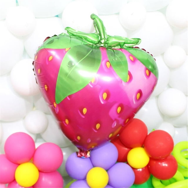 UPGRATOR 2Pqt Globos De Aluminio Rosa Con De Fresa Para Bodas Y Celebraciones