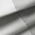 thumbnail image 3 of Red Label 63 in. Color Block Faux Silk Drapery Pocket Curtain Panel, Grey and White, 3 of 3