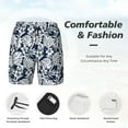 thumbnail image 5 of Daiia Hawaiian Style Mens Swim Trunks Swim Shorts Quick Dry Swim Shorts with Mesh Lining Pockets-3X-Large, 5 of 9