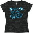 thumbnail image 3 of Inktastic Just a Girl Who Loves the Beach Women's T-Shirt, 3 of 5