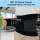 thumbnail image 3 of Faja lumbar TESETON para hombres y mujeres, alivio del dolor lumbar, hernia discal, ciática y escoliosis. Malla transpirable, soporte lumbar con 8 huesos reforzados. Talla 02, color negro-S., 3 of 5