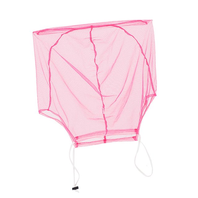 Filet de Protection pour le Visage en Maille, Fournitures pour Ruche, Manchettes Élastiques Durables, Filet de Protection pour la Tête, Équipement de Marche en Plein Air, Randonnée, Rose