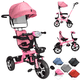 thumbnail image 1 of Triciclo para Niños JOYKOO Evolutivo Asiento giratorio 360 Rosa, 1 of 7
