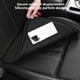 thumbnail image 5 of Cojín universal para asiento de coche | Cuero suave transpirable, impermeable y fondo antideslizante | Diseño perforado, acolchado de espuma | 17,7"x15" | Marrón/Naranja/Beige | Encaja con la, 5 of 7