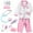 Pink, variant on Doctor Costume Set for Kids, Pretend Play Doctor Dress up Clothes with Medical Accessories, Kids Doctor Costume Set Toy for Age 3-6 Boys Girls - Green