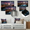 thumbnail image 4 of Designart "By Night Chicago Cityscape art painting IV" Chicago Metal Art Print, 4 of 5