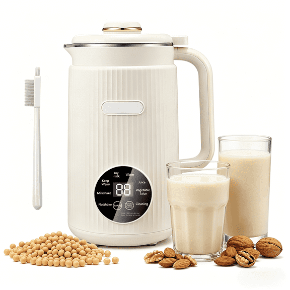 DFITO Nut Milk Maker with Heating Function, 40 oz Self-Cleaning Blender for Homemade Almond, Oat and Soy Drinks