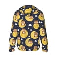 thumbnail image 3 of Kdxio Moon Bear Print Women Men Sun Protection UPF 50+ Jackets Zip Up Long Sleeve Hoodie Hiking Lightweight with Pockets, 3 of 8