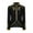 Black, variant on Fesfesfes Boys Royal Style Blazer Jacket Long Sleeve Stand Collar Casual Coat for Children Pullover Long Sleeve Print Zipper Cute Stand Collar Casual Party Coat(Black#1,10-11 Years)