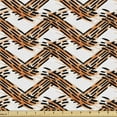 thumbnail image 1 of Abstract Fabric by the Yard, Wavy Dashes and Color Streaks Intersecting, Upholstery Fabric for Dining Chairs Home Decor Accents, Multicolor by Ambesonne, 1 of 5