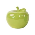 thumbnail image 2 of Urban Trends Collection Glossy Green Finish Ceramic Apple Figurine Large, 2 of 2