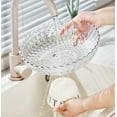 thumbnail image 3 of Freaswind White Transparent Drainage Fruit Bowl Decorative Wavy Fruit Tray Basket for Table Centerpiece Plastic Transparent Snack Storage Bowl, 3 of 8