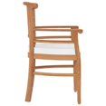 thumbnail image 4 of vidaXL 3 Piece Garden Dining Set Solid Wood Teak, 4 of 5