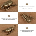thumbnail image 3 of Golden Copper Beetle Model Decorative Adornment for Desktop or Home Decoration Lifelike Design, 3 of 9