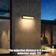 thumbnail image 5 of Luz nocturna solar de pared para exteriores | Lámpara de patio a prueba de lluvia | Detección del cuerpo humano | Sin perforación, fácil instalación | Luz cálida | ABS | 12,68 x 2,95 x 2,17 pulgadas, 5 of 8