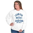 thumbnail image 4 of Can Fix Everything Mechanic Humor Unisex Plus Fleece Graphic Sweatshirt Brisco Brands 5X, 4 of 5