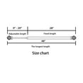 thumbnail image 7 of H.VERSAILTEX Adjustable Twist Cage Single Curtain Rod Set 3/4in Diameter 28-48in , Black, 7 of 7