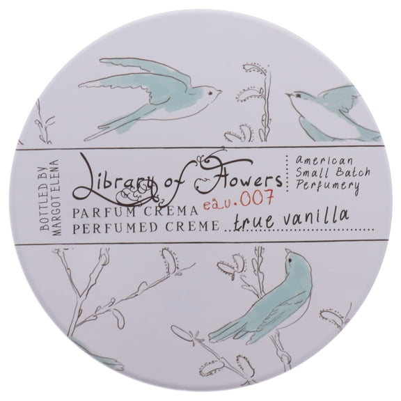 Library of Flowers True Vanilla Parfum Crema , 2.5 oz Cream