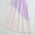 thumbnail image 5 of KAOOCXU Girl New Dress Patchwork Sleeveless O-Neck Simple Stylish Dresses Summer Cotton Sundress Skin Friendly Relaxed Fit Activewear, 5 of 9