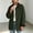 Green, variant on Women's Fall Winter Corduroy Collar Chore Jacket Button Up Long Sleeve Multi Pocket Wear