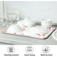 thumbnail image 7 of GZHJMY Line Love Dish Drying Mat for Kitchen Counter,Super Quick Absorbent Composite Sponge Dish Drying Pad,Heat Resistant Non-Slip Rack Tableware Mat (16x18Inch)for Dishes Coffee Machine Dish Rack, 7 of 7